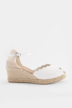 Next Scallop Peep Toe Wedges -Fashion Women T06690s4