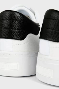 Ted Baker White Kimmii Tumbled Leather Trainers -Fashion Women T07783s3