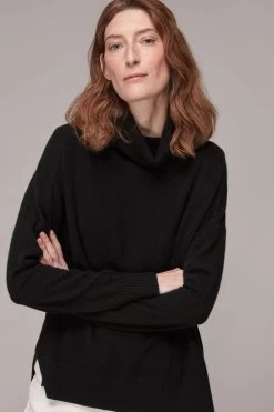 Whistles Cashmere Roll Neck Jumper