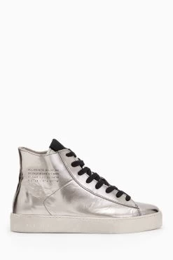 AllSaints Tana Silver High Top Shoes