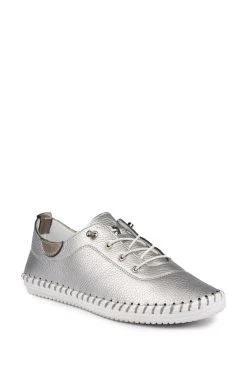 Lunar Silver St Ives Plimsoll Trainers 9 Lunar Silver St Ives Plimsoll Trainers -Fashion Women T11489s3