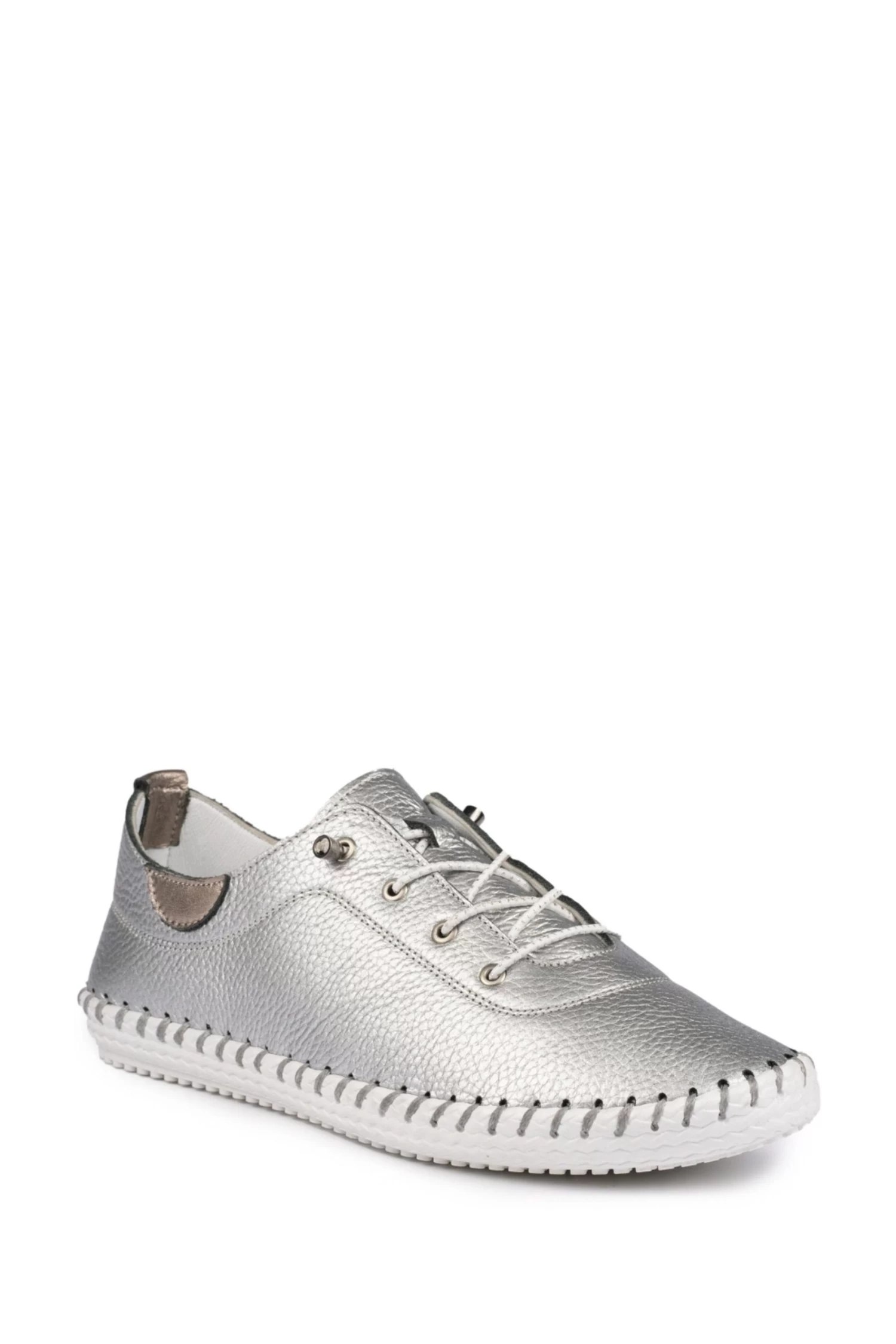 Lunar Silver St Ives Plimsoll Trainers 5 Lunar Silver St Ives Plimsoll Trainers - Image 3