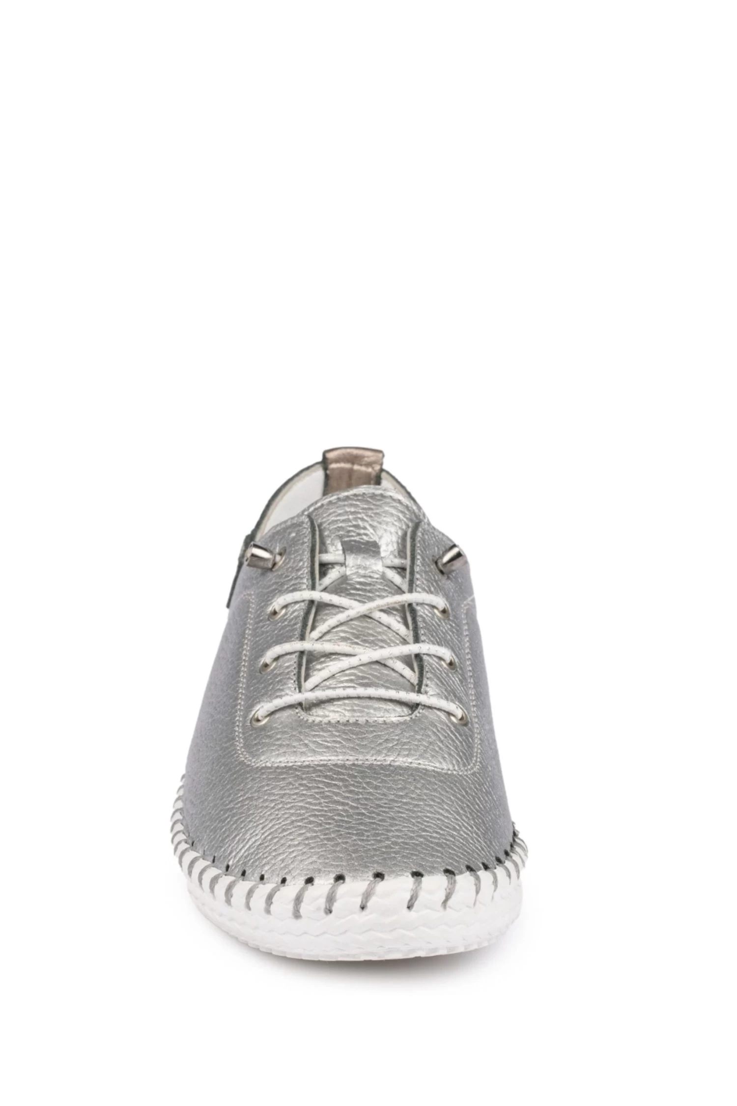 Lunar Silver St Ives Plimsoll Trainers 7 Lunar Silver St Ives Plimsoll Trainers - Image 5