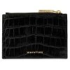 WHISTLES Black Shiny Croc Coin Purse -Fashion Women T19 308s