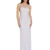 Adrianna Papell Studio White Beaded Long Dress -Fashion Women T22722s