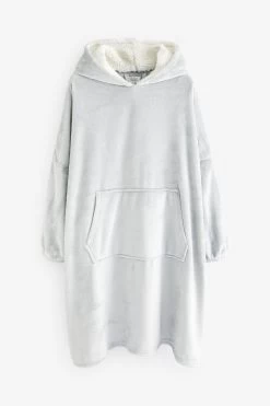 Next Grey Oversized Blanket Hoodie -Fashion Women T29405s5