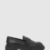Reiss Adele Leather Chunky Cleated Loafers -Fashion Women T31132s