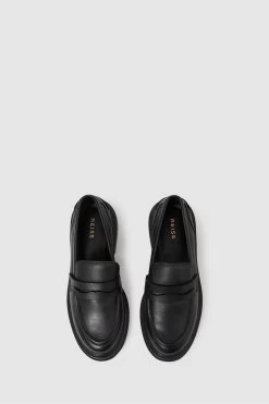 Reiss Adele Leather Chunky Cleated Loafers -Fashion Women T31132s3