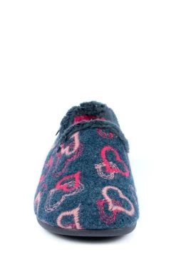 Lunar Blue Heart Full Slippers -Fashion Women T37454s4