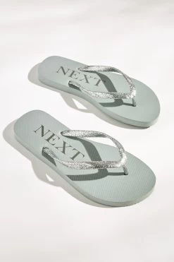 Next Glitter Beach Flip Flops
