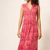 White Stuff Red Zoe Eco Vero Jersey Dress -Fashion Women T51792s