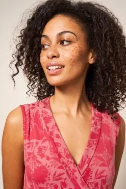 White Stuff Red Zoe Eco Vero Jersey Dress -Fashion Women T51792s4