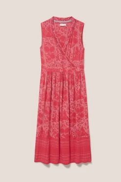 White Stuff Red Zoe Eco Vero Jersey Dress -Fashion Women T51792s5