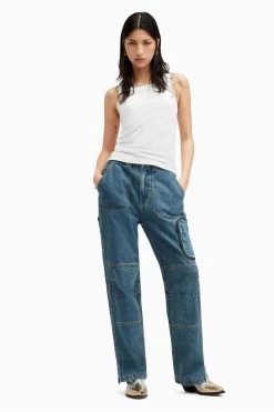 AllSaints Rina White Tank -Fashion Women T58094s3