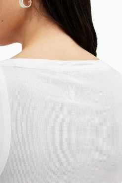 AllSaints Rina White Tank -Fashion Women T58094s5