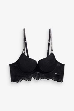 Lipsy Glamour Lace Padded Balcony Bra 11 Lipsy Glamour Lace Padded Balcony Bra -Fashion Women T58805s5