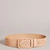 Ted Baker Brown Prelt Laser Cut Detail Wide Belt -Fashion Women T60360s