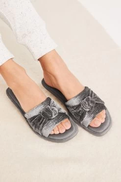 Next Velvet Bow Slider Slippers