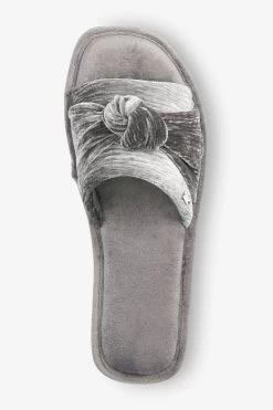 Next Velvet Bow Slider Slippers -Fashion Women T62818s5