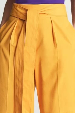 Reiss Malin Wide Leg Tie Detail Trousers -Fashion Women T66079s6