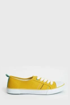 White Stuff Yellow Piper Trainers