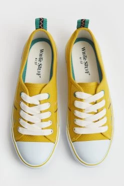 White Stuff Yellow Piper Trainers -Fashion Women T69120s3