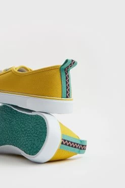 White Stuff Yellow Piper Trainers -Fashion Women T69120s4