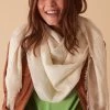 Accessorize Cream Burnout Lightweight Scarf -Fashion Women T72715s