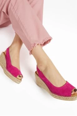 Jones Bootmaker Pink Rosanna Slingback Wedges