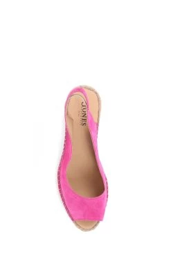 Jones Bootmaker Pink Rosanna Slingback Wedges -Fashion Women T72734s5