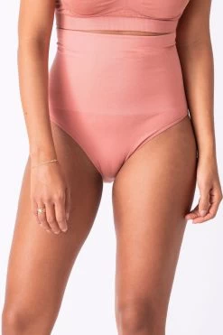 Seraphine Black & Terracotta Post Maternity Shaping Briefs –Twin Pack