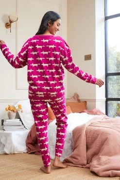 Purple Mr Fox Scion At Next Cotton Jersey Pyjamas -Fashion Women T77 431s3