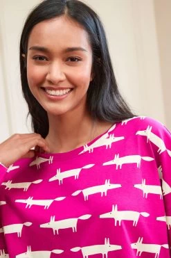 Purple Mr Fox Scion At Next Cotton Jersey Pyjamas -Fashion Women T77 431s5