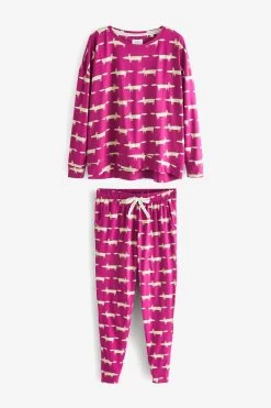 Purple Mr Fox Scion At Next Cotton Jersey Pyjamas -Fashion Women T77431s7