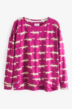 Purple Mr Fox Scion At Next Cotton Jersey Pyjamas -Fashion Women T77431s8