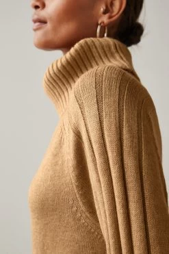 Next Roll Neck Rib Jumper Dress -Fashion Women T87301s6