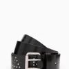 AllSaints Remi Black Belt -Fashion Women T87842s