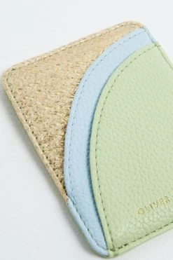 Oliver Bonas Green Sunray Card Holder -Fashion Women T89854s6