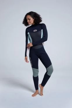 Animal Womens Kairi Back-Zip Black Wetsuit -Fashion Women T92084s4