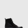 Fly London Black Sore Lace-Up Boots -Fashion Women T94486s
