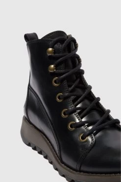 Fly London Black Sore Lace-Up Boots -Fashion Women T94486s4