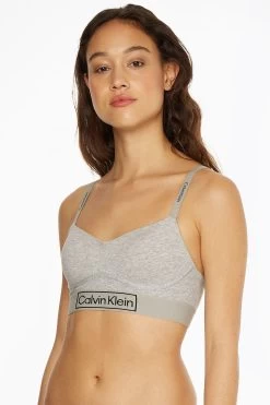 Calvin Klein Grey Reimagined Heritage Lined Bralette