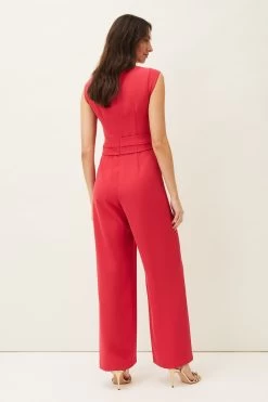 Phase Eight Janey Pink Tie Knot Jumpsuit -Fashion Women T98789s2