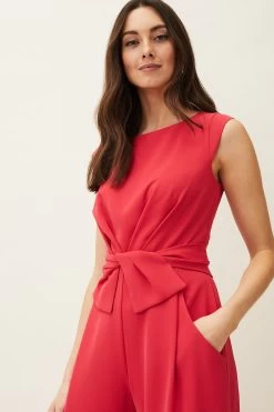 Phase Eight Janey Pink Tie Knot Jumpsuit -Fashion Women T98789s3