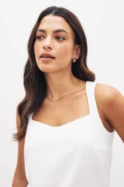 Next Smart Sleeveless Square Neck Cami Top -Fashion Women TGG494s3