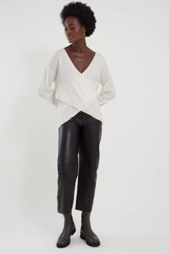 Monsoon Natural Sequin Ballet Wrap Jumper -Fashion Women U04154s3