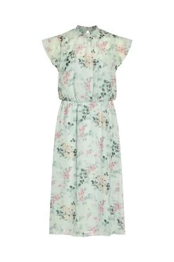 Adrianna Papell Blue Short Printed Chiffon Dress -Fashion Women U09517s5