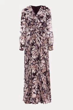 Phase Eight Multi Fredrika Floral Pleated Maxi Dress -Fashion Women U17215s6