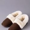 Lakeland Leather Ladies Sheepskin Cuff Slippers -Fashion Women U17388s