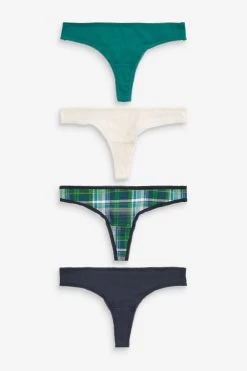 Next Print Cotton Blend Knickers 4 Pack